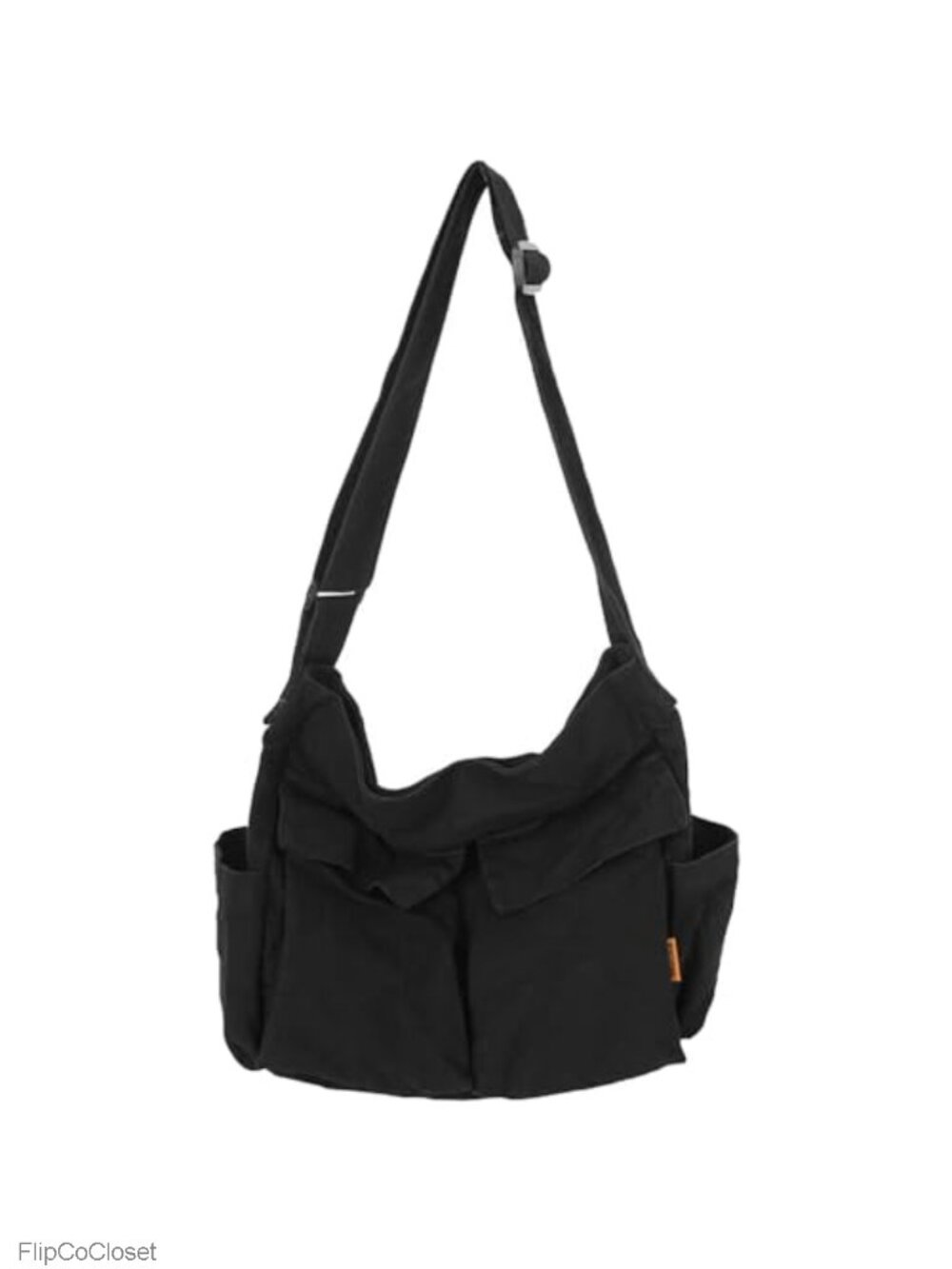 Canvas Messenger Bag Large Hobo Crossbody Shoulder Tote Multiple Pockets